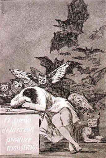 Goya : Le sommeil de la raison engendre des monstres