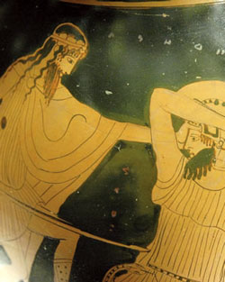 Dionysos combattant un Géant