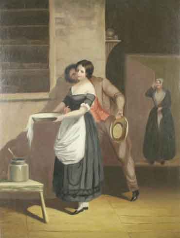 Le lait renversé.<br>Thomas Prichard Rossiter (1817-1871)