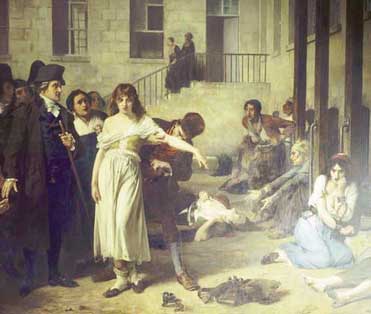 Pinel délivrant les aliénés à la Salpêtrière en 1795 (extrait d’un tableau de Tony Robert-Fleury)