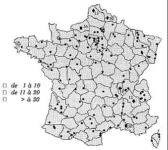 La France compte environ 400 installations classées « Seveso » (sources : site Internet du Ministère de l’aménagement du territoire et de l’environnement).