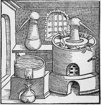 Machine à distiller, selon l’école des alchimistes de Bagdad