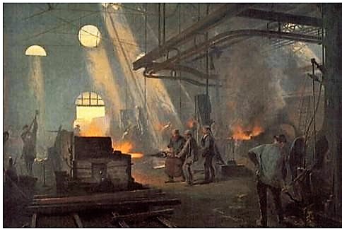 Une forge, Fernand Cormon (1845-1924)