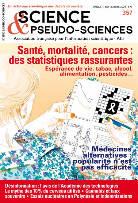 Couverture de la revue Science et Pseudo-sciences n° 357