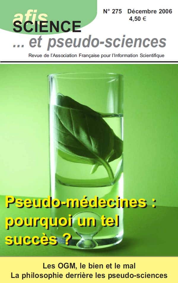 Couverture de la revue Science et Pseudo-sciences n° 275
