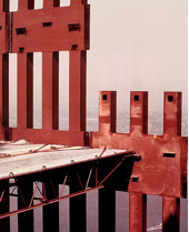 Image de la construction des tours jumelles (source NIST).