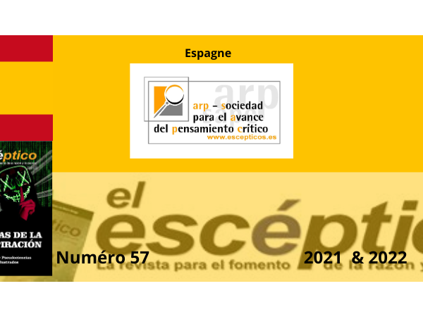 Sommaire de la revue El escéptico 2021 & 2022 n°57