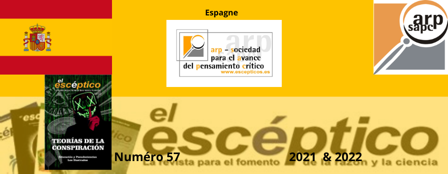 Sommaire de la revue El escéptico 2021 & 2022 n°57