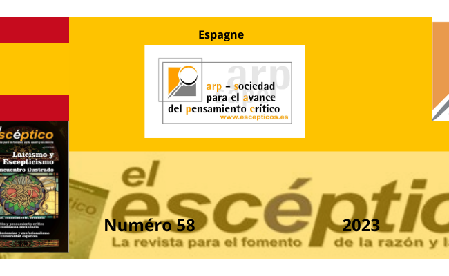 Sommaire de la revue El escéptico 2023 n°58