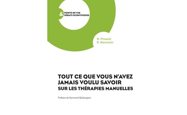 Tout ce que vous n'avez jamais voulu savoir sur les thérapies manuelles (note de lecture n°1)