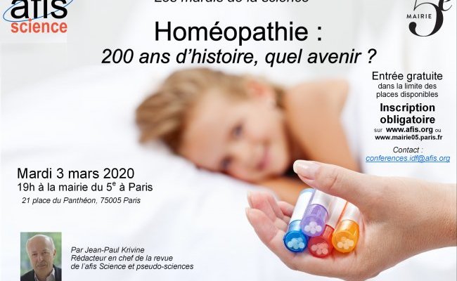 [Paris - 3 mars 2020] Homéopathie : 200 ans d'histoire, quel avenir ?