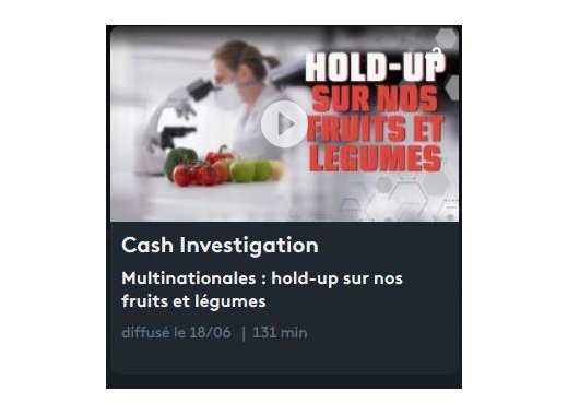 Retour sur « Cash Investigation : fruits et légumes »