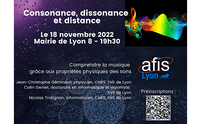 [Lyon - vendredi 18 novembre 2022] Comprendre la musique grâce aux propriétés physiques des sons