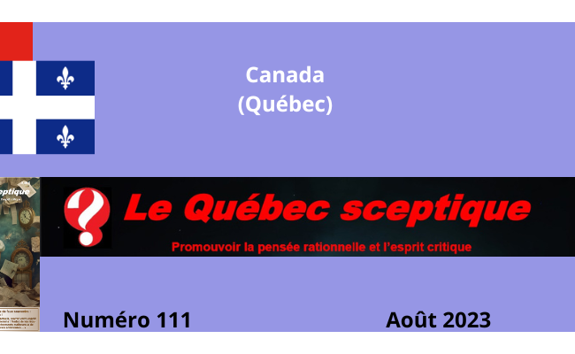 Au sommaire du Québec Sceptique N° 111 – Août 2023