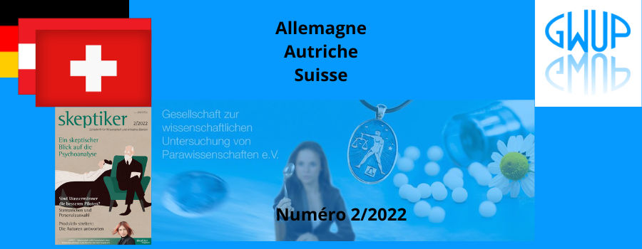 Sommaire de la revue Skeptiker - Année 2022 - n°2