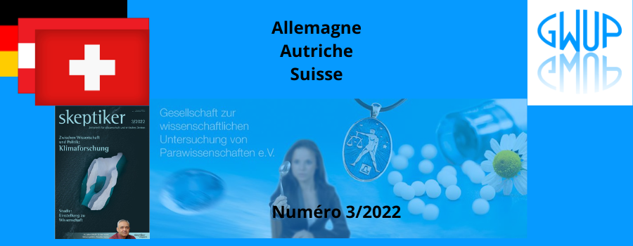 Sommaire de la revue Skeptiker - Année 2022 - n°3