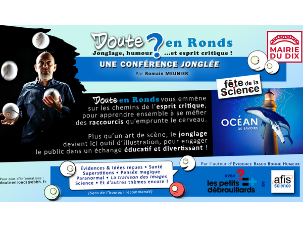 [Paris, samedi 5 octobre 14h30] Doute ? en Ronds – Jonglage, Humour et Esprit critique