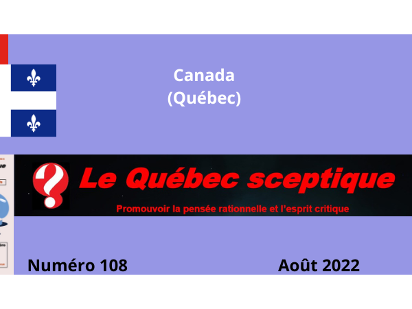 Au sommaire du Québec Sceptique N° 108 – Août 2022