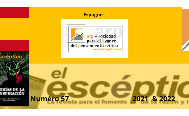 Sommaire de la revue El escéptico 2021 & 2022 n°57