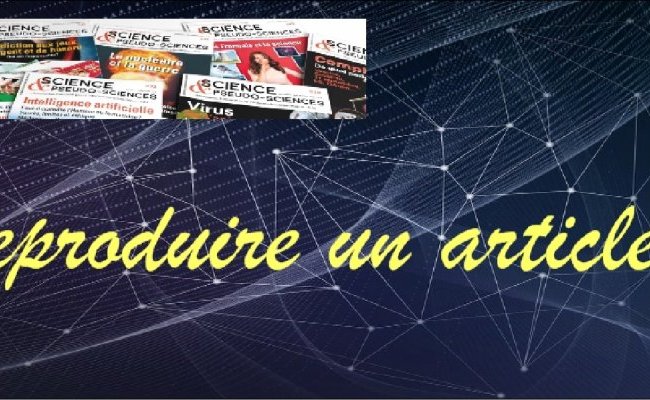 Conditions de reproduction des articles du site